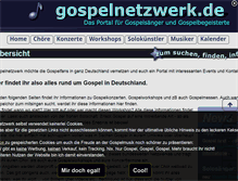 Tablet Screenshot of gospelnetzwerk.de